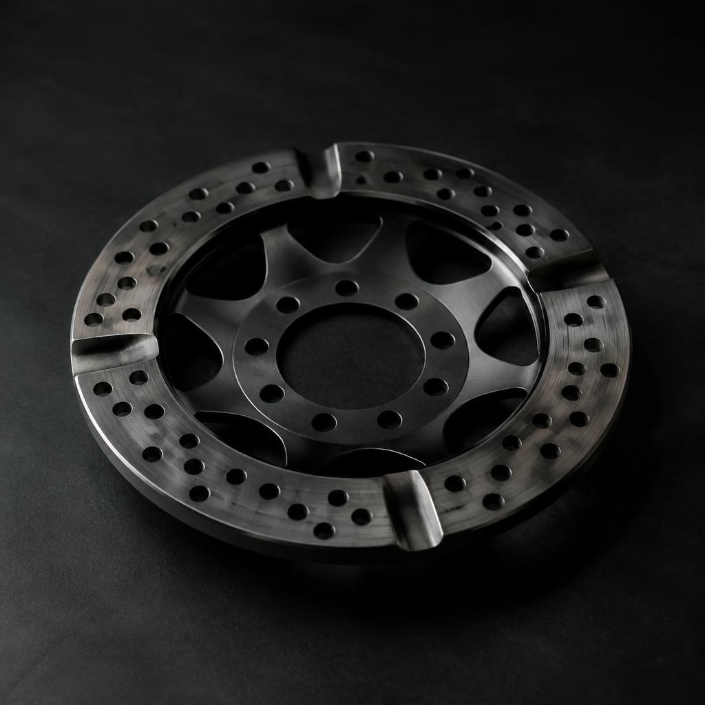 Ashtray crafted from mechanical components