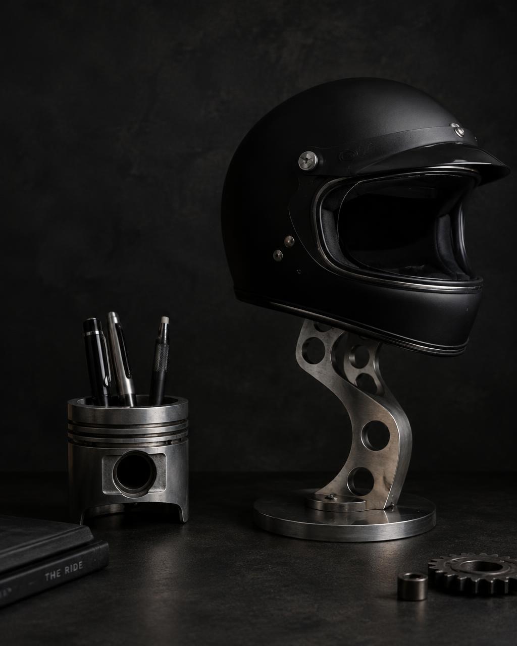 Pen stand built from mechanical parts